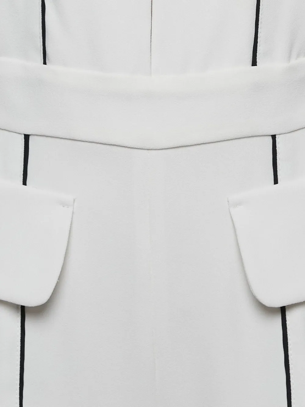 Elisabetta Franchi Jumpsuit met contrasterende afwerking - Wit