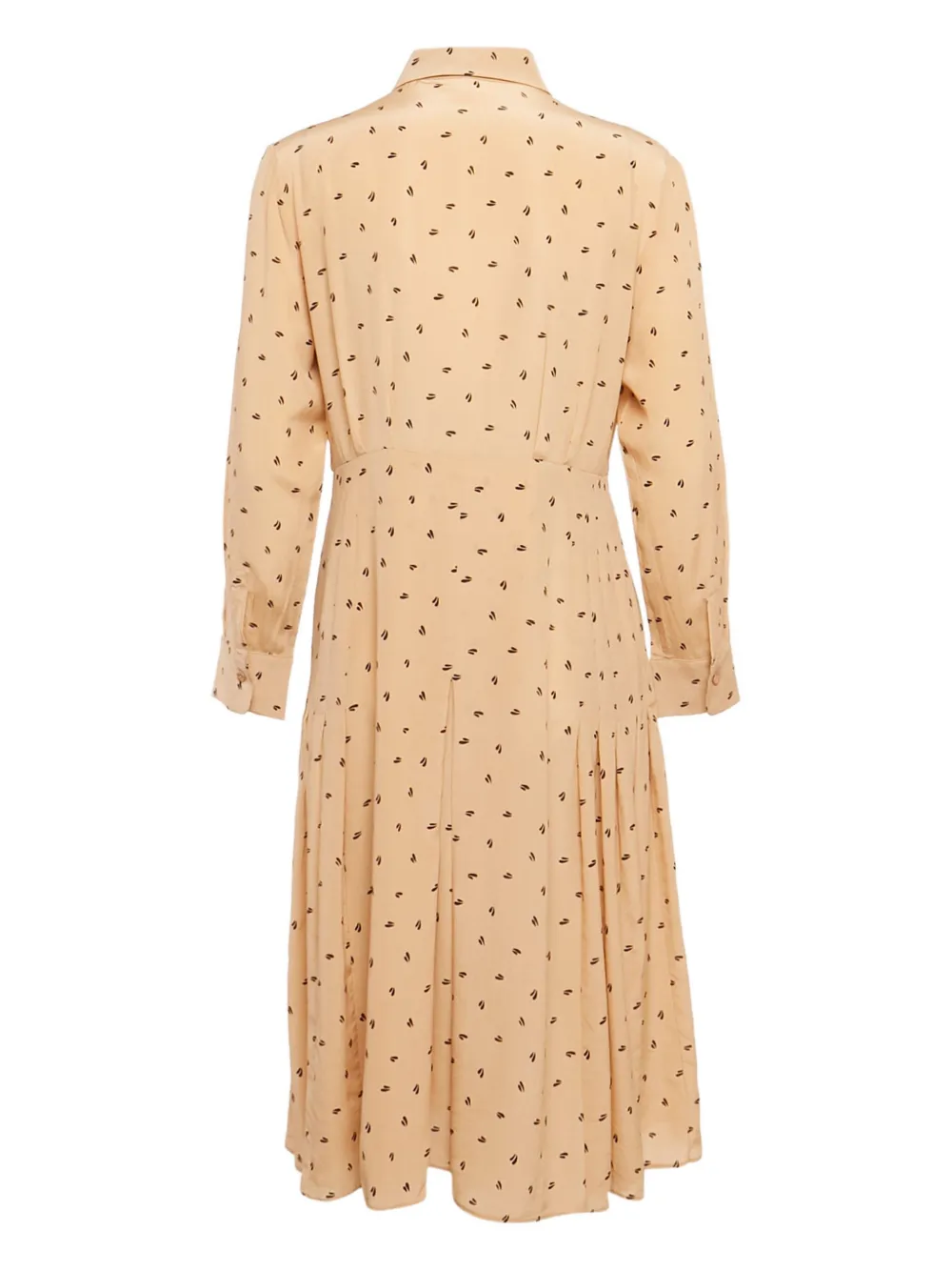 Max Mara Geplooide jurk - Beige