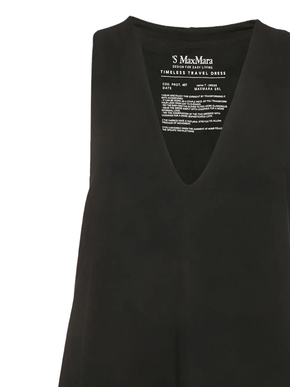 'S Max Mara Timeless Travel mini-jurk - Zwart