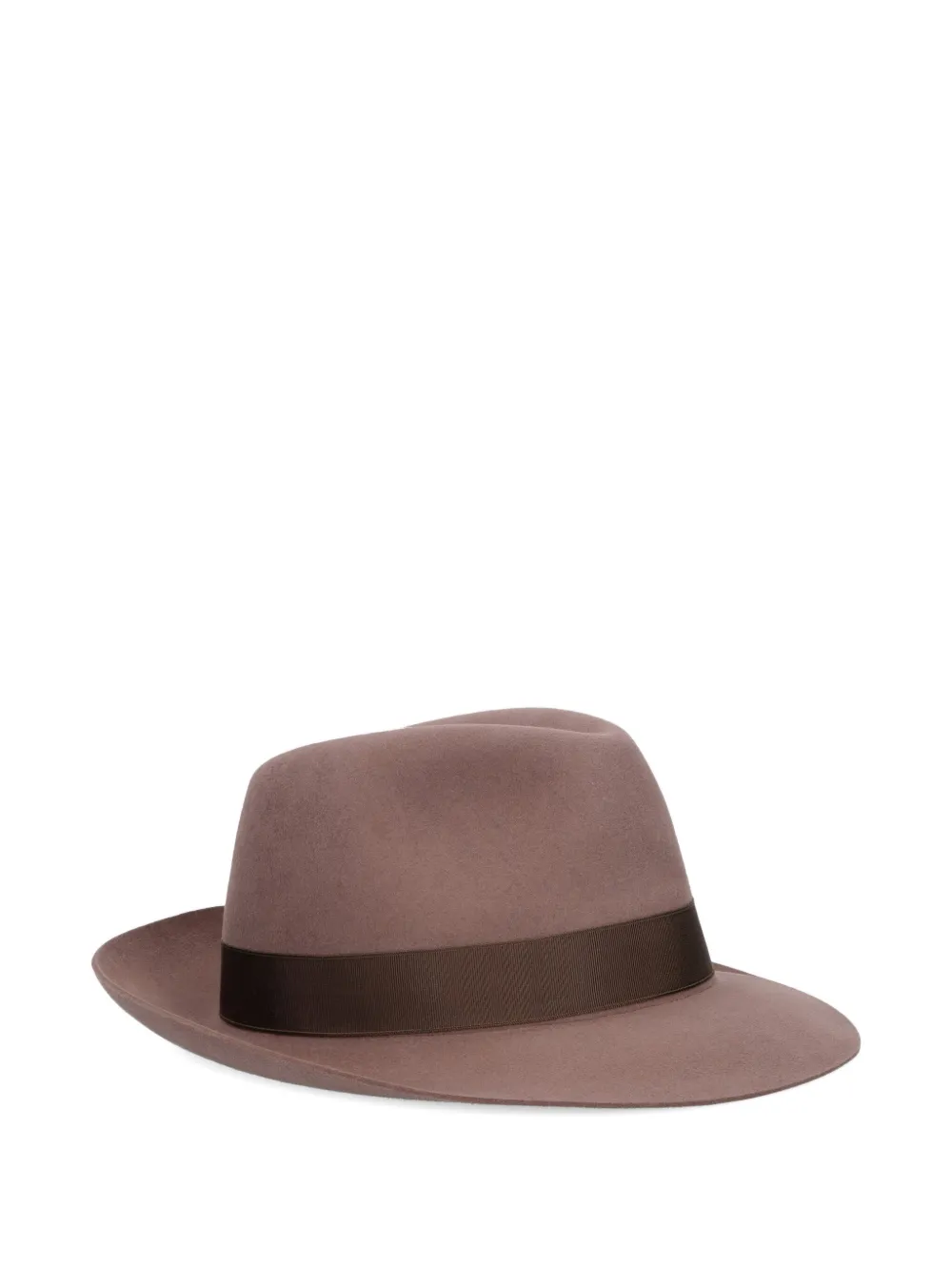 Borsalino ribbon-detailed felt hat Bruin