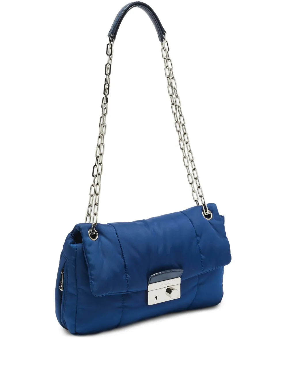 Prada Pre-Owned quilted chain-strap shoulder bag | Blue | Image 1