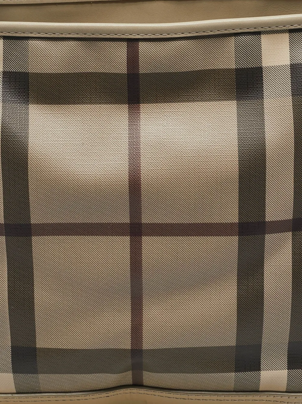 Pre-owned Burberry Check-pattern Tote Bag In Neutral