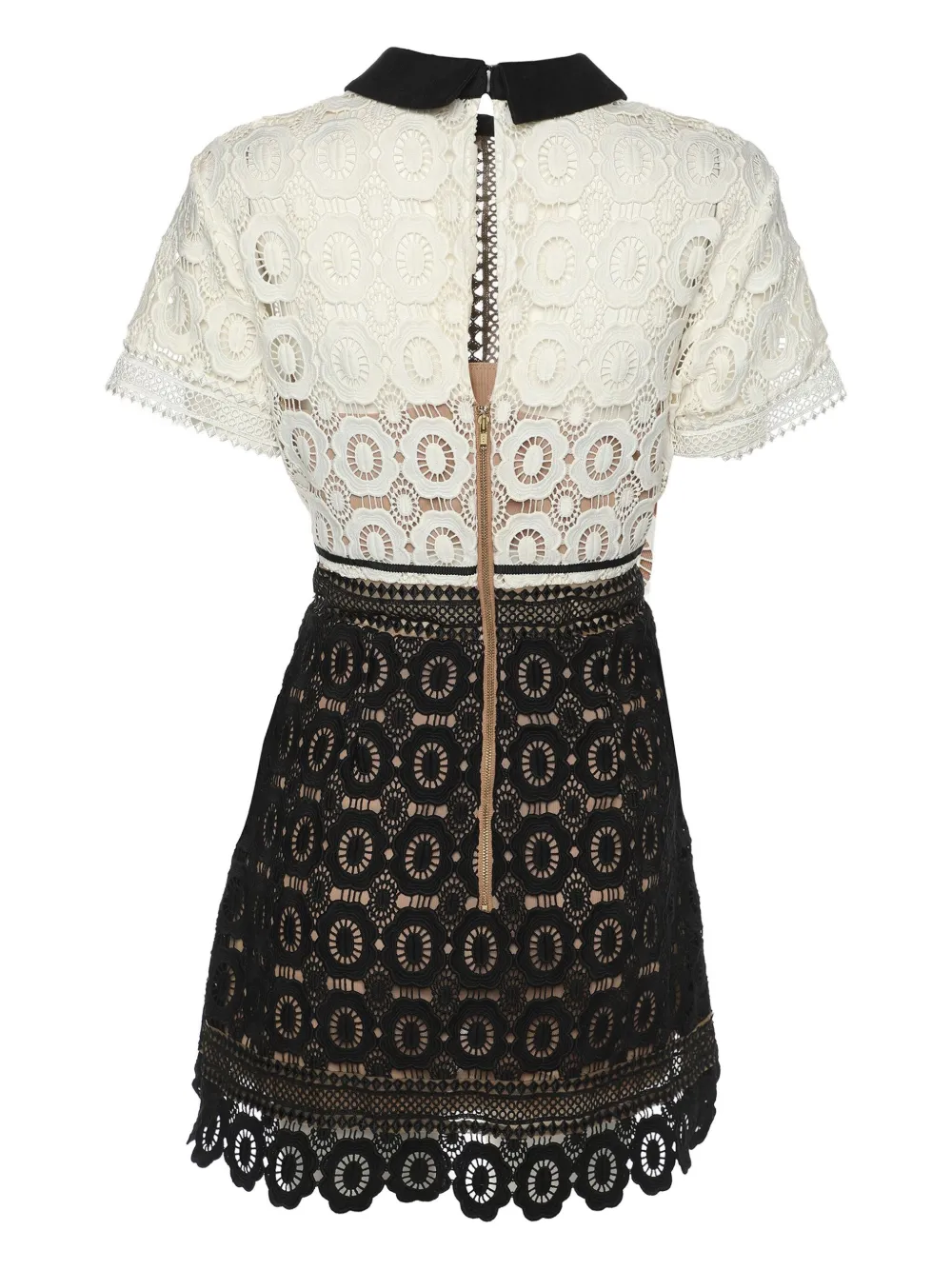 Self-Portrait robe courte à col claudine | Image 2