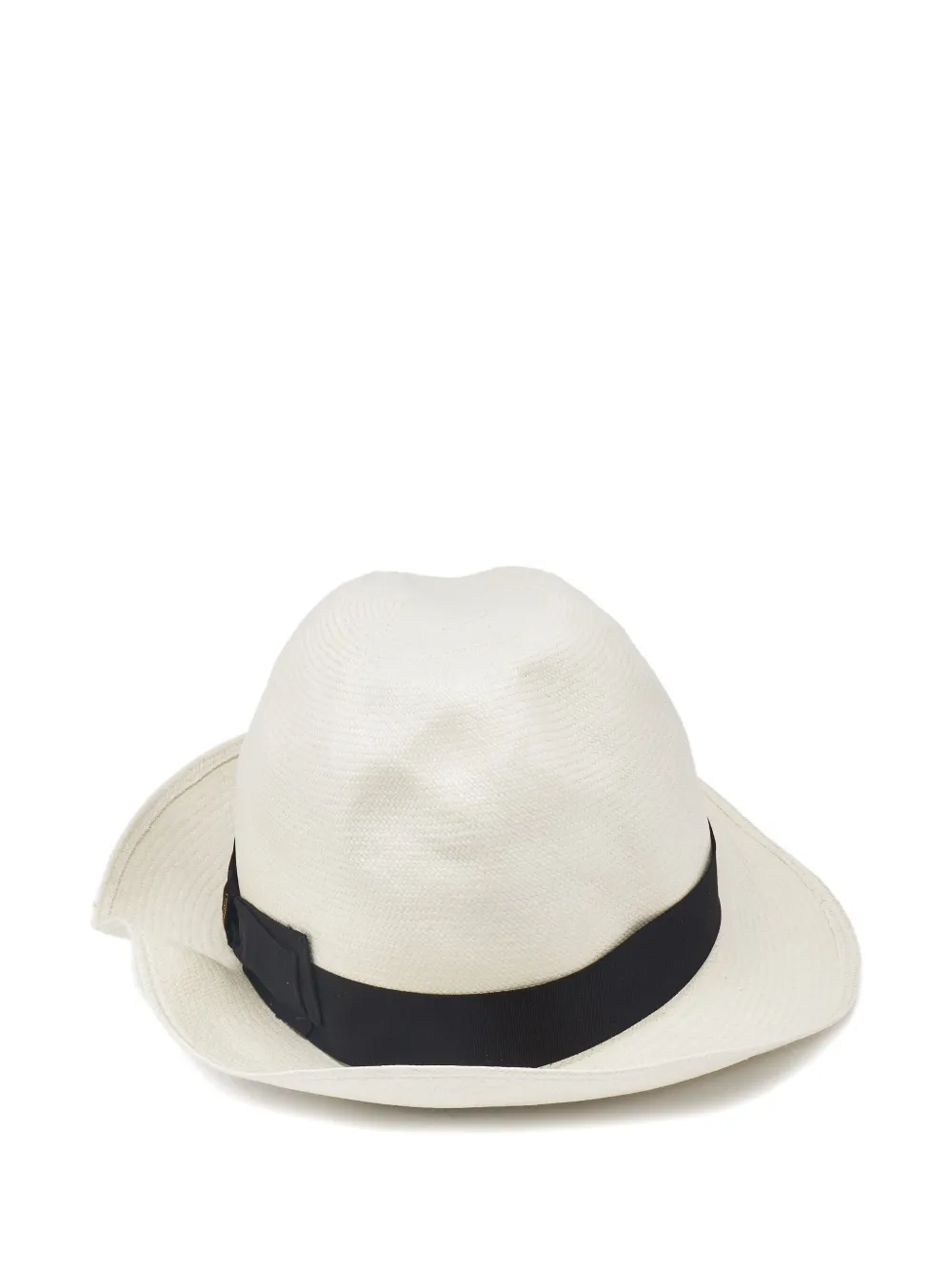 Borsalino Panama con applicazione - Bianco