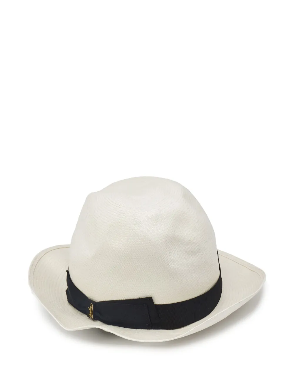Borsalino Panama con applicazione - Bianco
