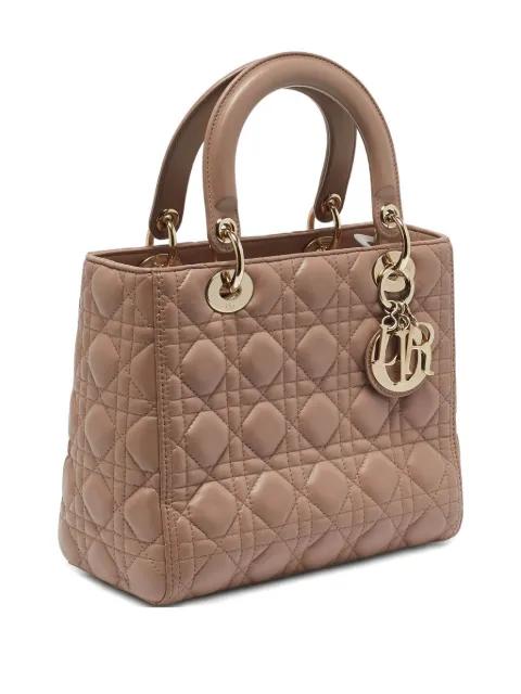 Christian Dior Pre-Owned 2019 미디엄 레이디 디올 토트 백