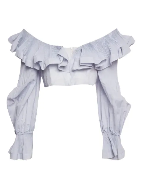 ZIMMERMANN top plisado con volantes
