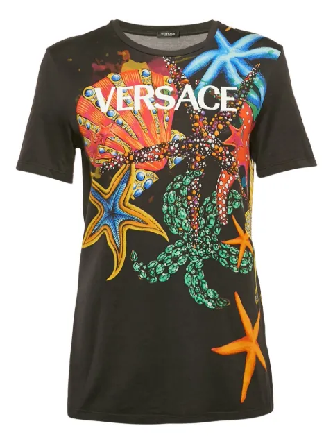Versace Pre-Owned starfish-print T-shirt