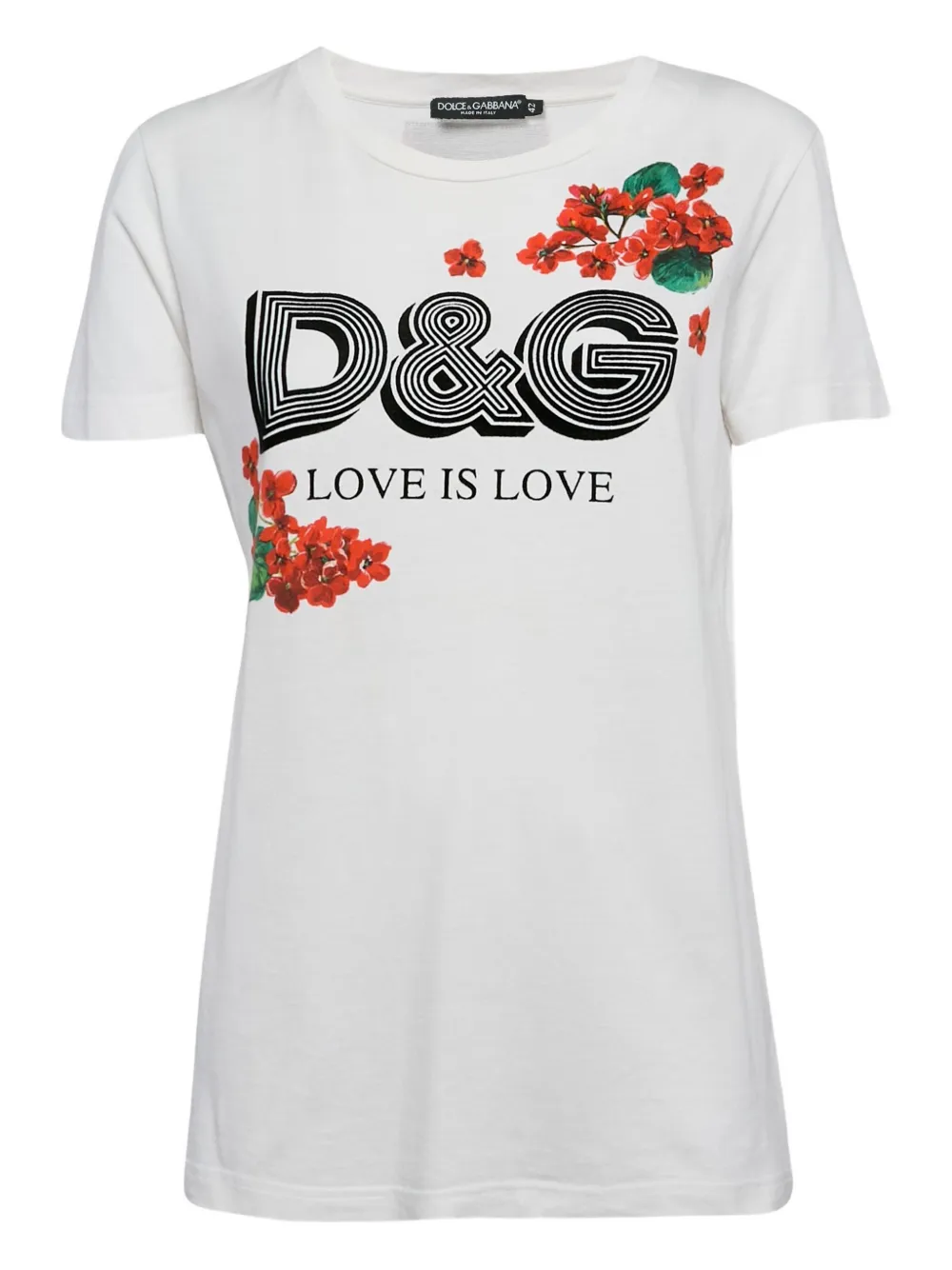 Dolce & Gabbana Pre-Owned playera de algodón con logo estampado | blanco | Image 1