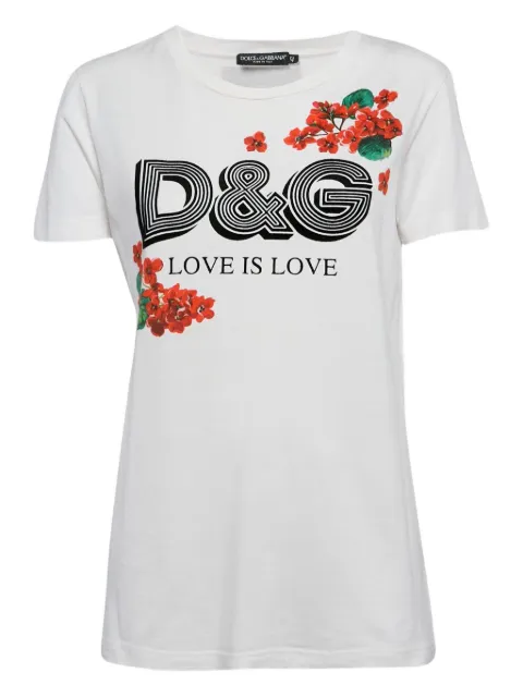 Dolce & Gabbana Pre-Owned logo-print cotton t-shirt