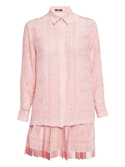 Versace Pre-Owned Barocco-print silk suit