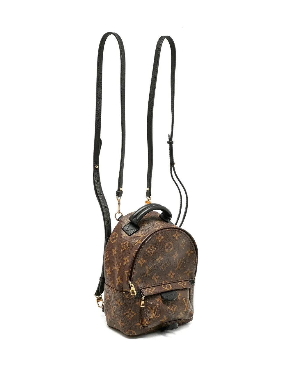 Pre-owned Louis Vuitton Mini Palm Springs Backpack In Brown