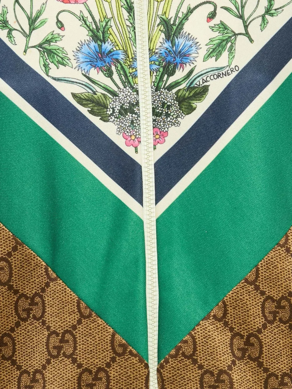 Gucci Pre-Owned フローラル GG トラックジャケット | ブラウン