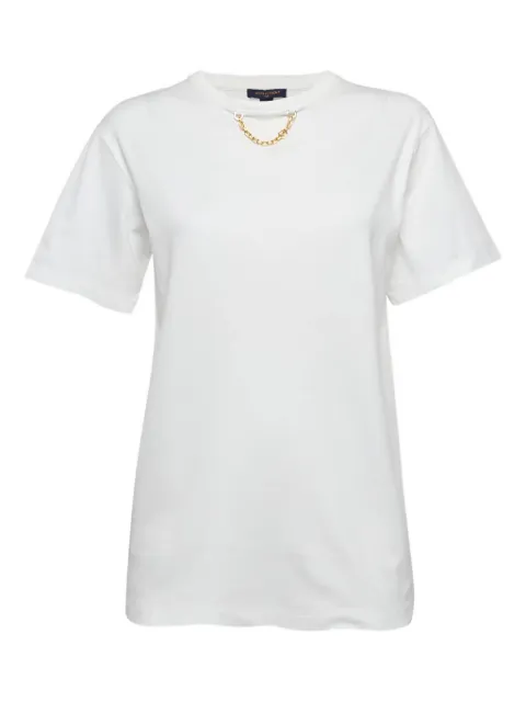Louis Vuitton Pre-Owned chain-embellished crew-neck T-shirt