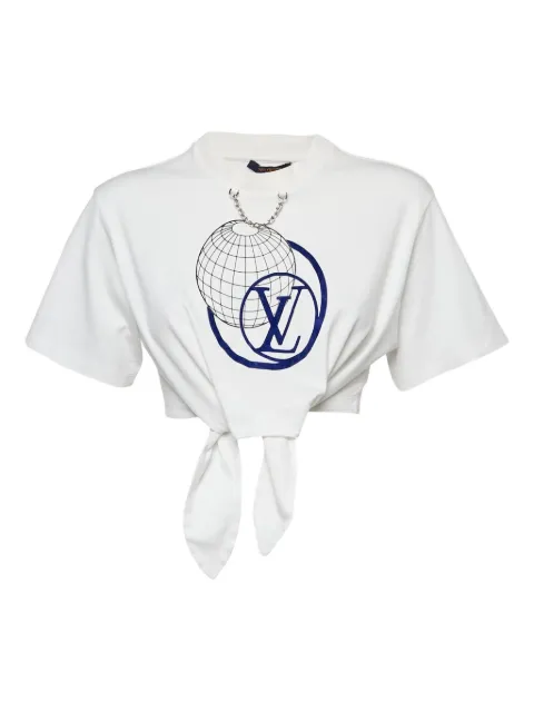 Louis Vuitton Pre-Owned playera con detalle de nudo