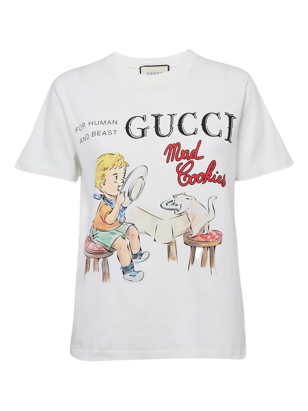 Gucci Pre-Owned playera de algodón con estampado gráfico | blanco | Image 1