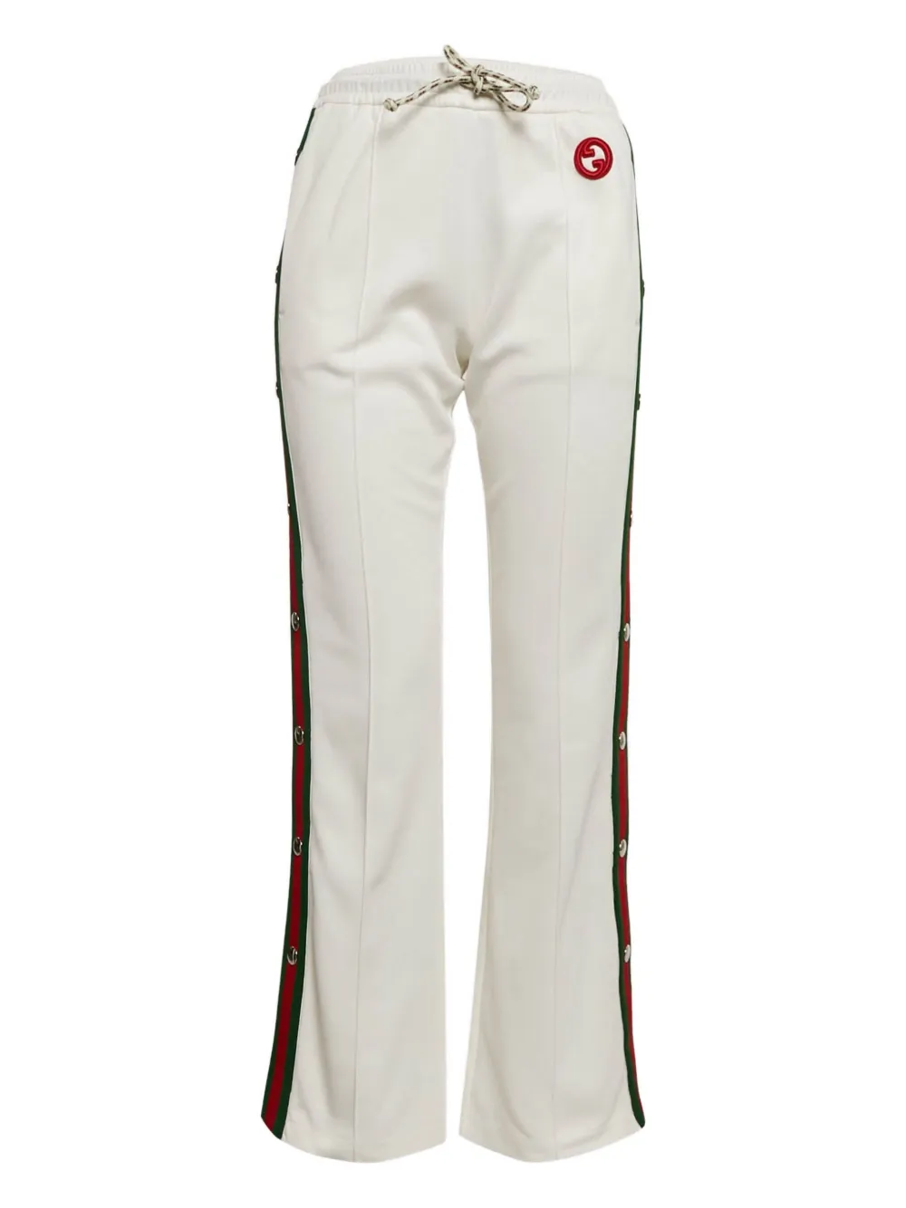 Gucci Pre-Owned Pantaloni sportivi con nastro Web - Bianco