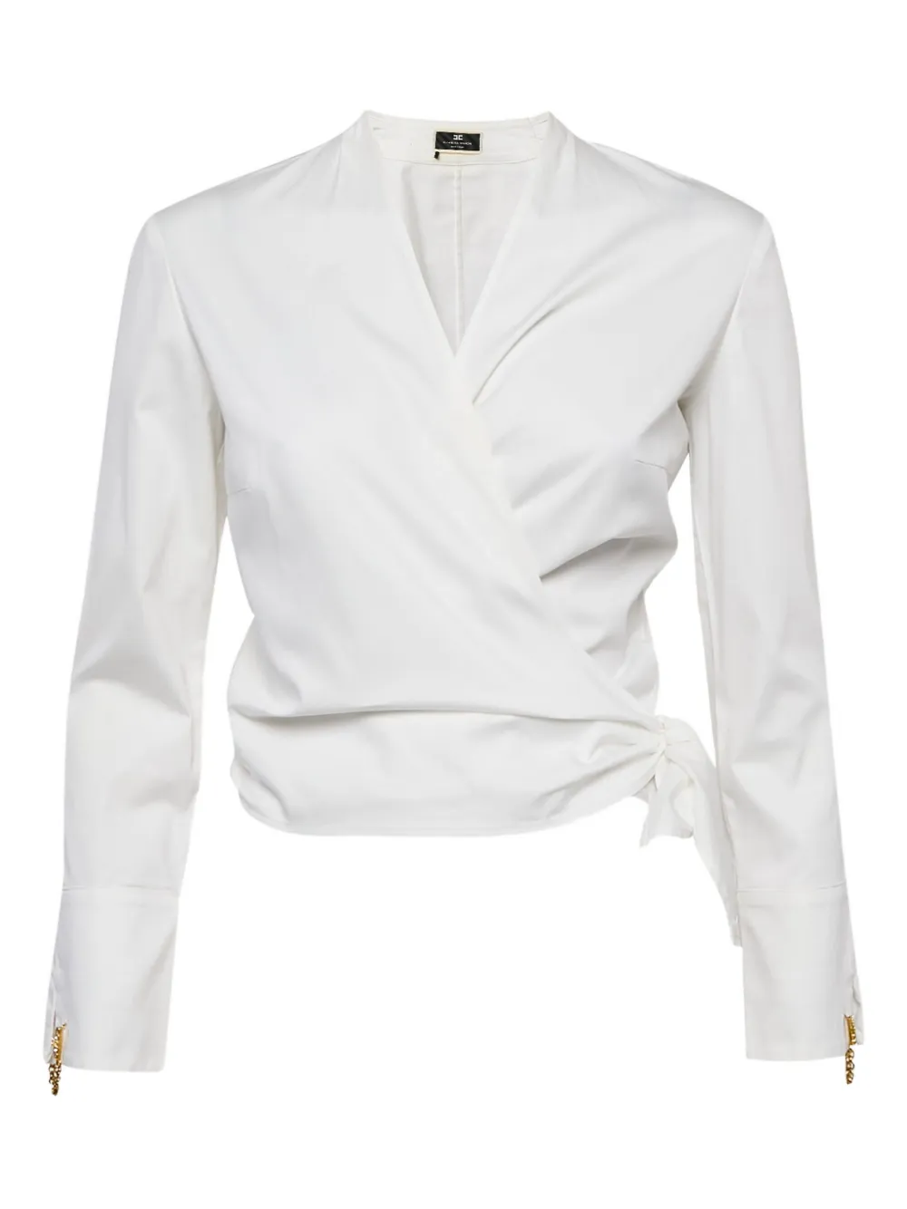 Elisabetta Franchi wrap-design blouse | White | Image 1