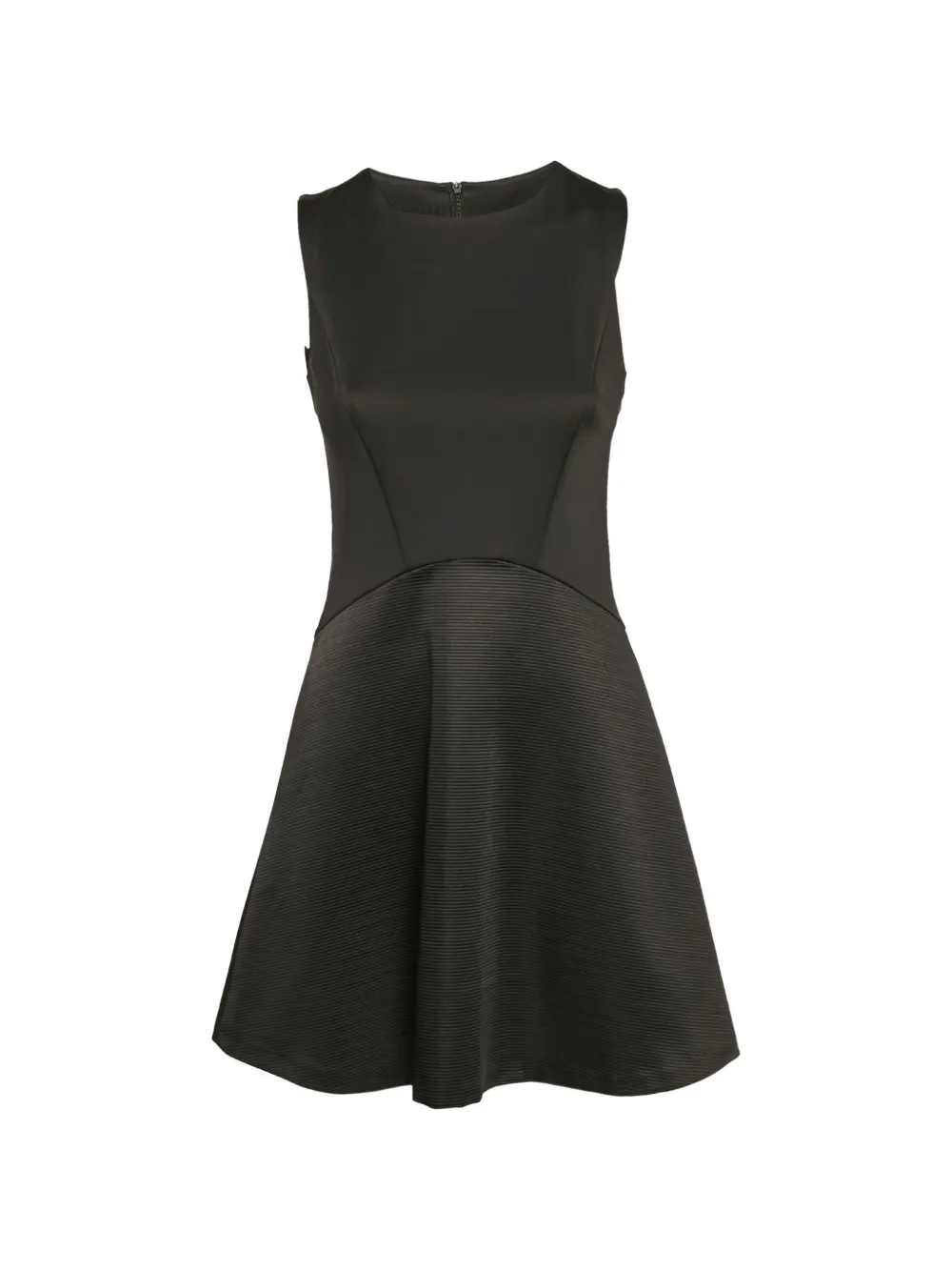 SANDRO sleeveless zip mini dress - Nero
