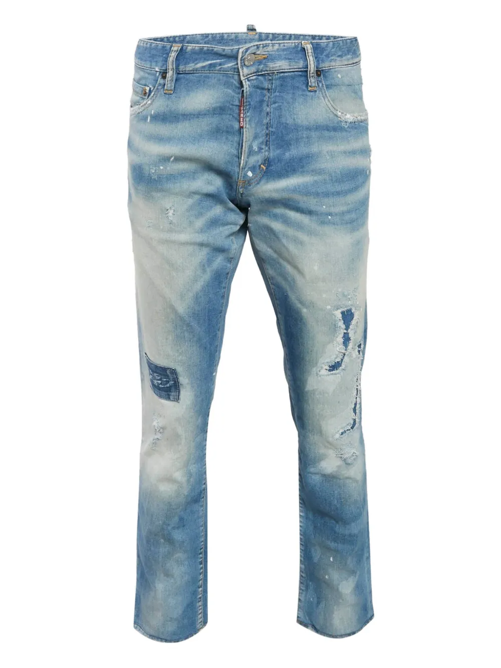 DSQUARED2 pantalon à effet usé | bleu | Image 1