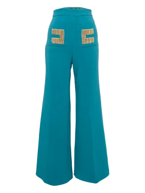 Elisabetta Franchi logo-detail trousers