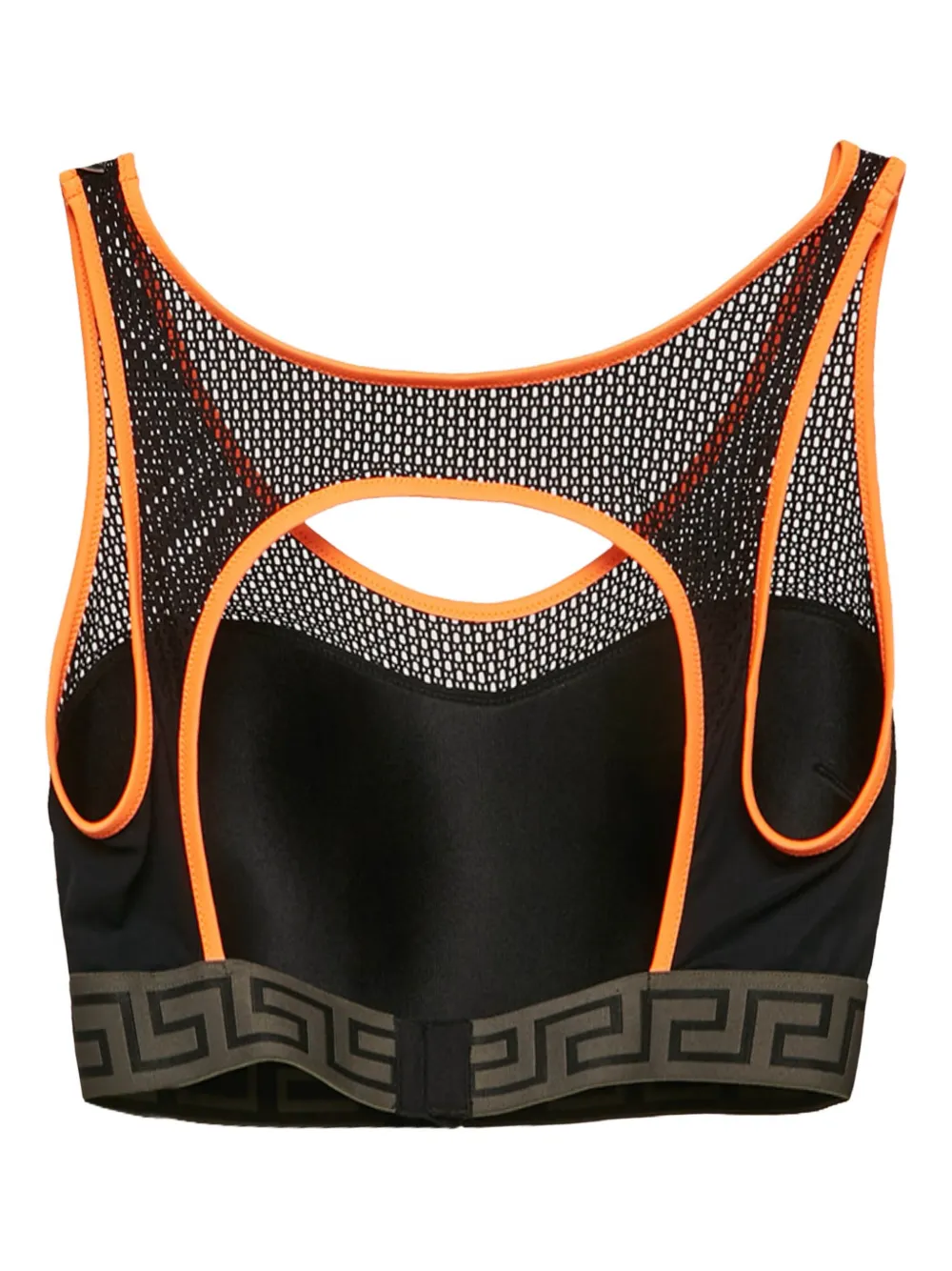 Versace Pre-Owned mesh-insert cropped top | Image 2