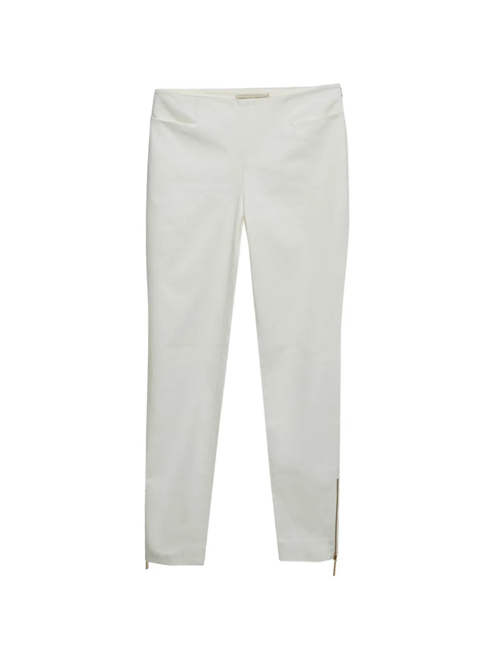 PUCCI Pre-Owned Pantaloni a vita alta in gabardine - Bianco