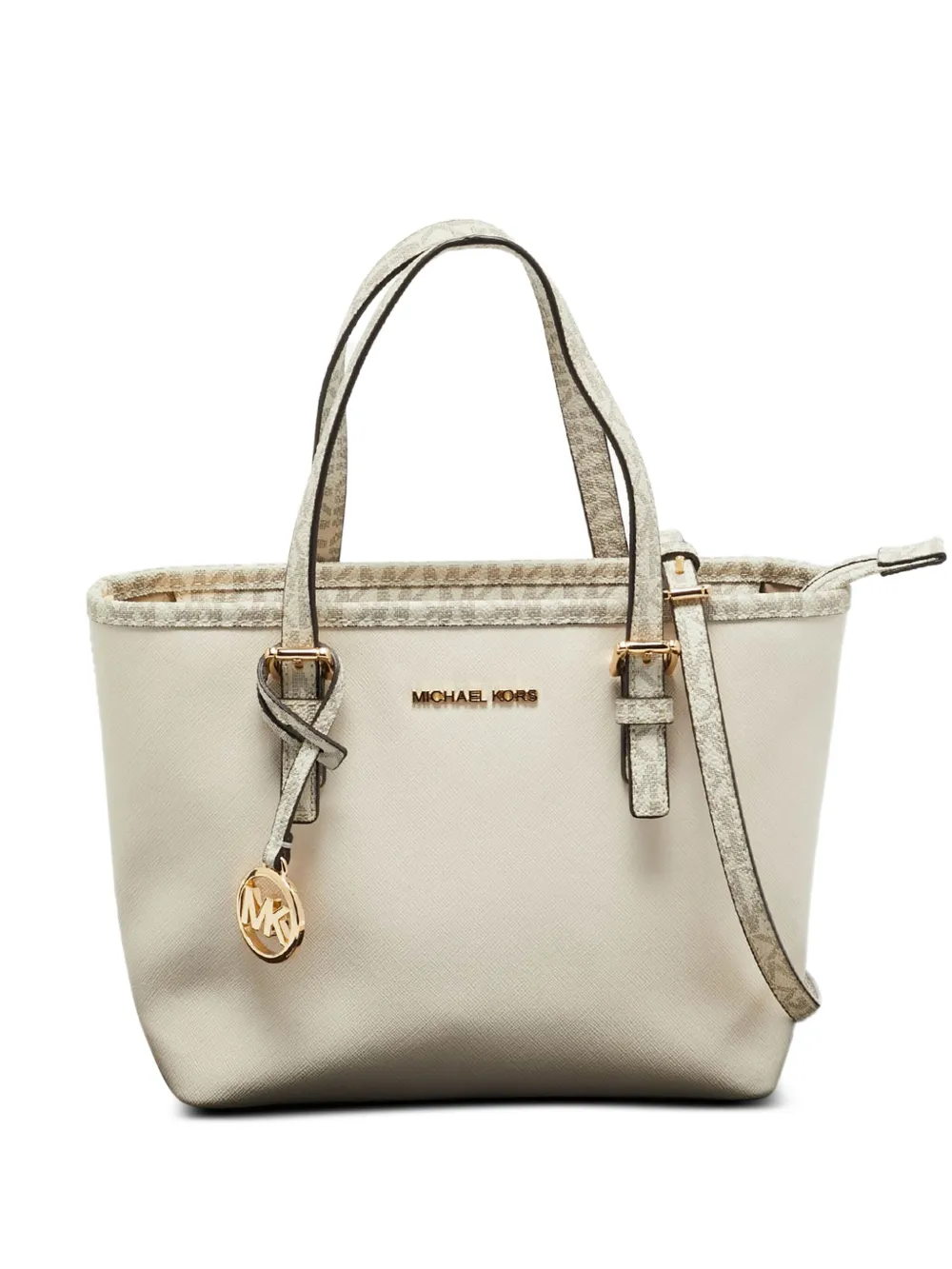 Michael Kors Shopper mit Logo-Print | Weiß | Image 1
