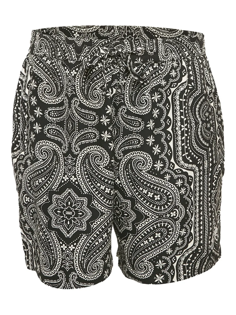 KITH shorts con estampado de cachemira | negro | Image 1