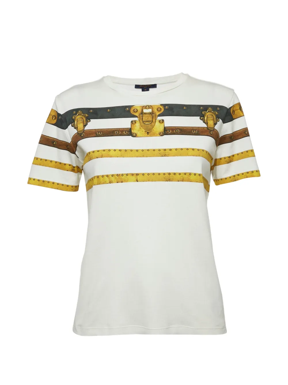 Louis Vuitton Pre-Owned T-shirt in cotone con stampa grafica - Bianco