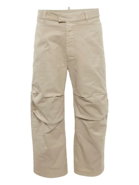 DSQUARED2 gathered-detail cotton trousers