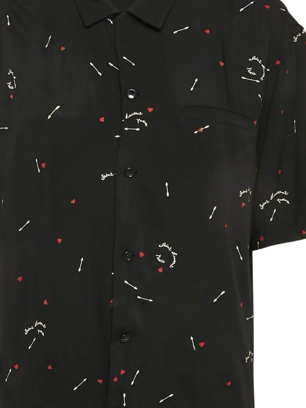 Saint Laurent Pre-Owned camisa con cupido estampado | Image 2