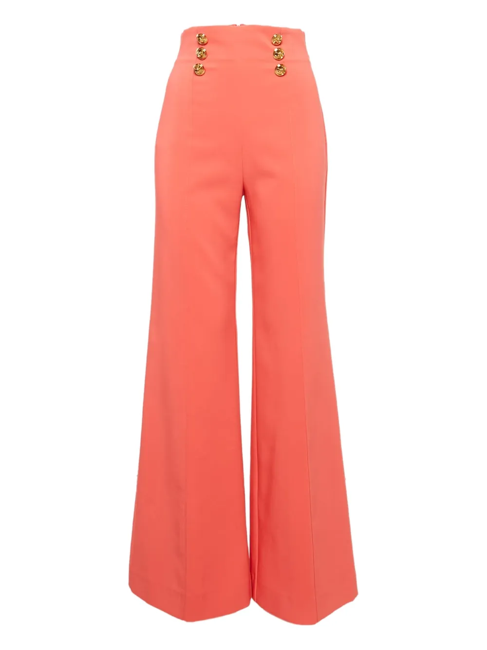 Elisabetta Franchi flared button trousers | Pink | Image 1