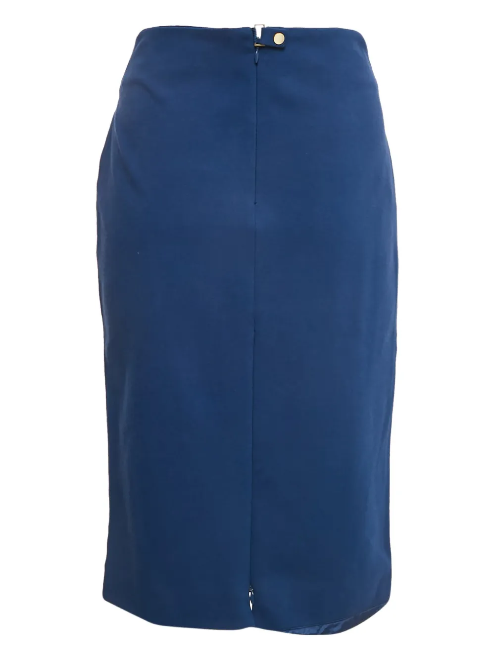 Pre-owned Diane Von Furstenberg Jersey Pencil Skirt In Blue