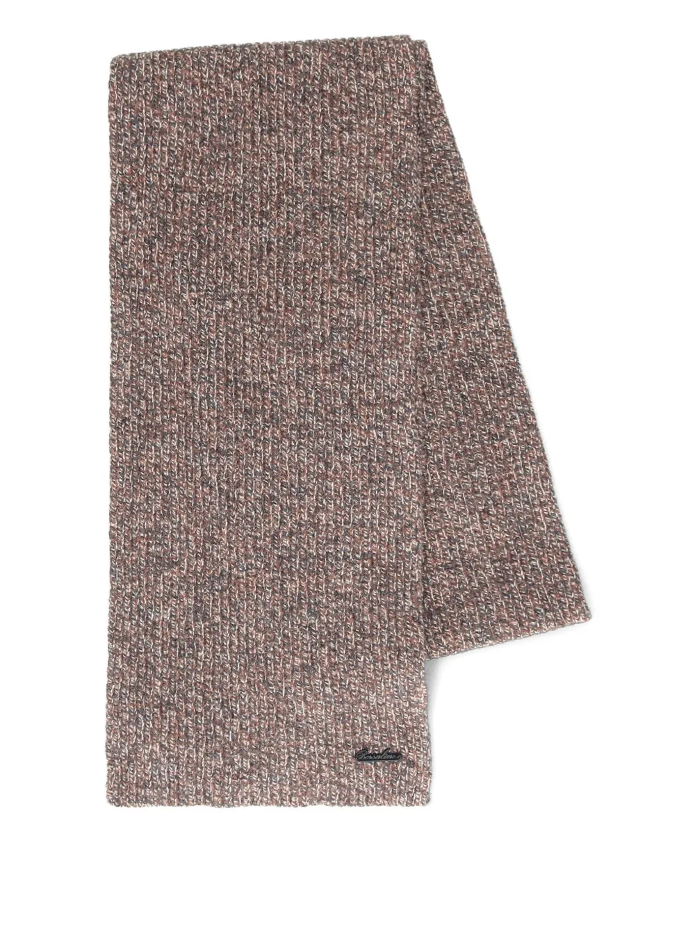 Borsalino Virgin Wool Beanie Set In Brown