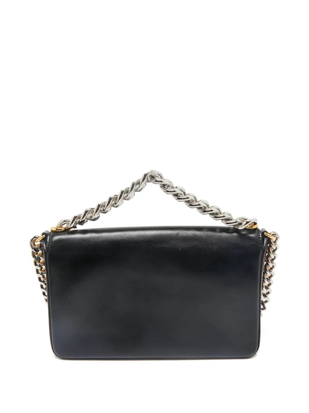 TOM FORD Pre-owned Leather Chain Shoulder Bag In Black