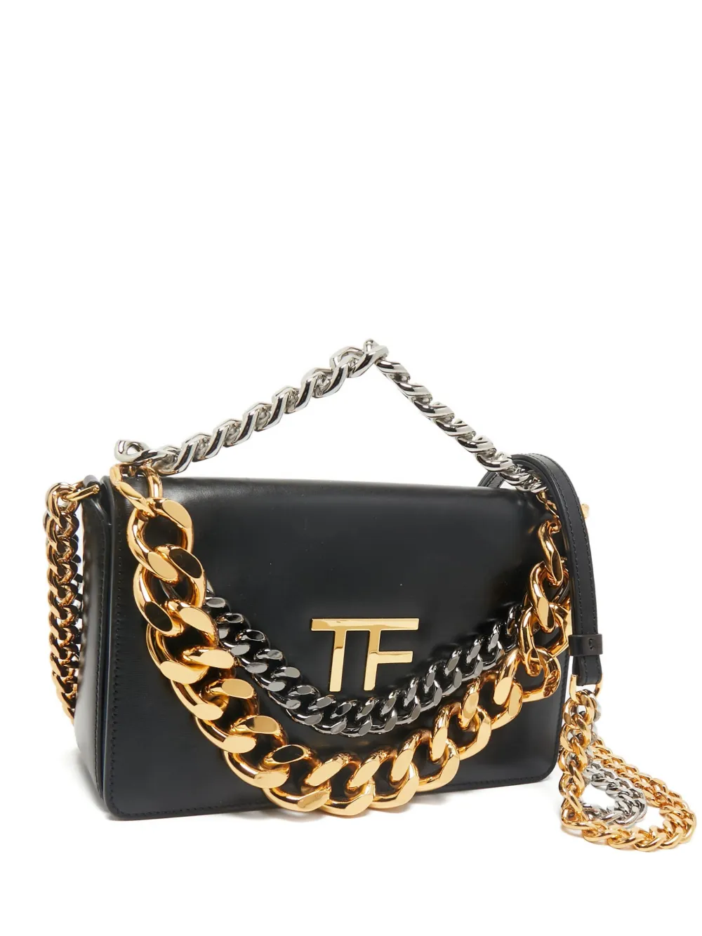 TOM FORD Borsa a spalla con catena - Nero