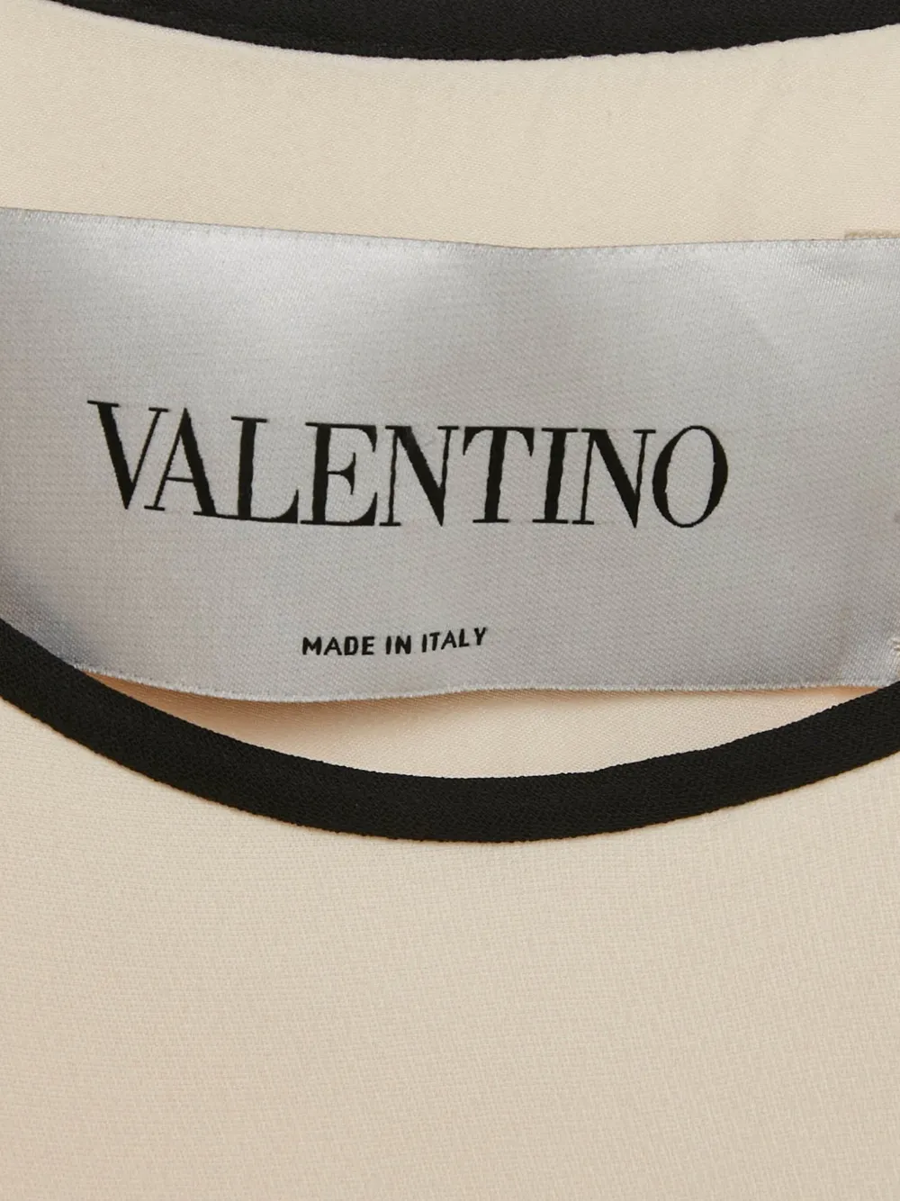 VALENTINO Pre-owned Asymmetric Silk Maxi Dress In Neutral