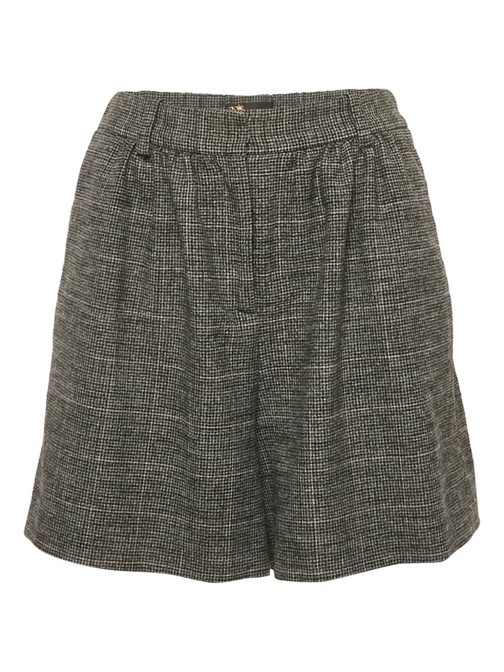 Maje short à motif pied-de-poule | noir | Image 1