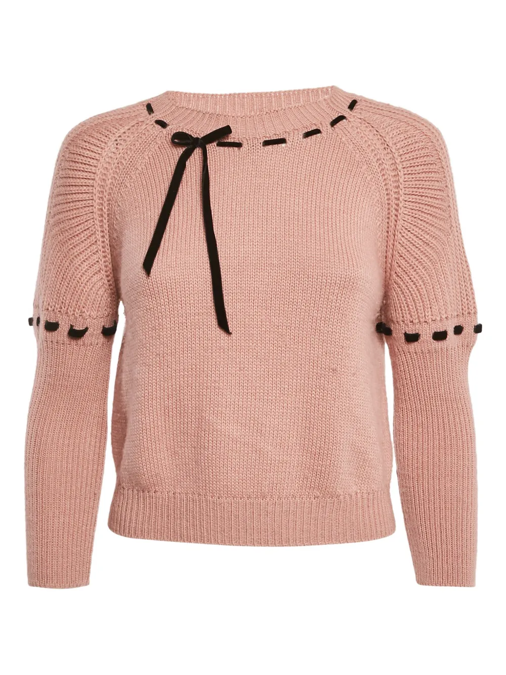 Miu Miu Pre-Owned Pullover mit Schleife | Rosa | Image 1