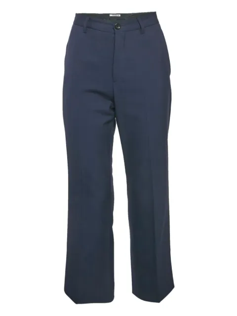 Miu Miu Pre-Owned wool-blend waistband trousers