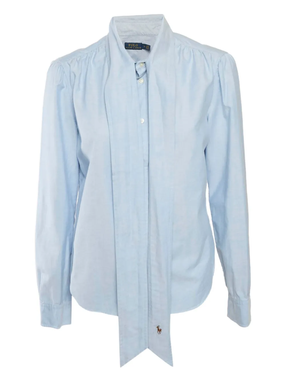 Pre-owned Polo Ralph Lauren Vintage Embroidered-horse Cotton Shirt In Blue