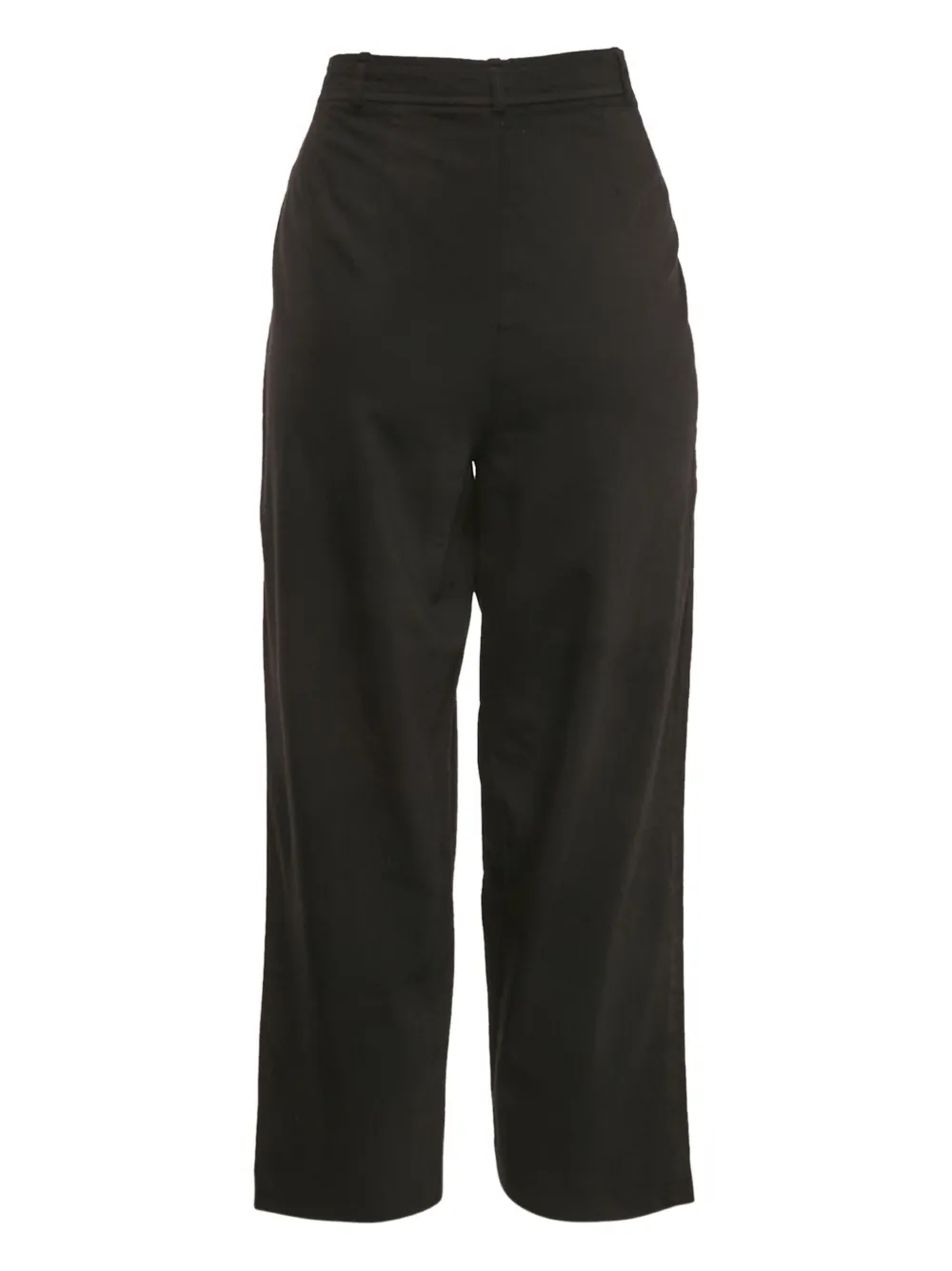 Pre-owned Polo Ralph Lauren Pleated Wool Trousers In Black