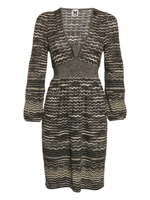 Missoni Pre-Owned zigzag-pattern lurex knit dress