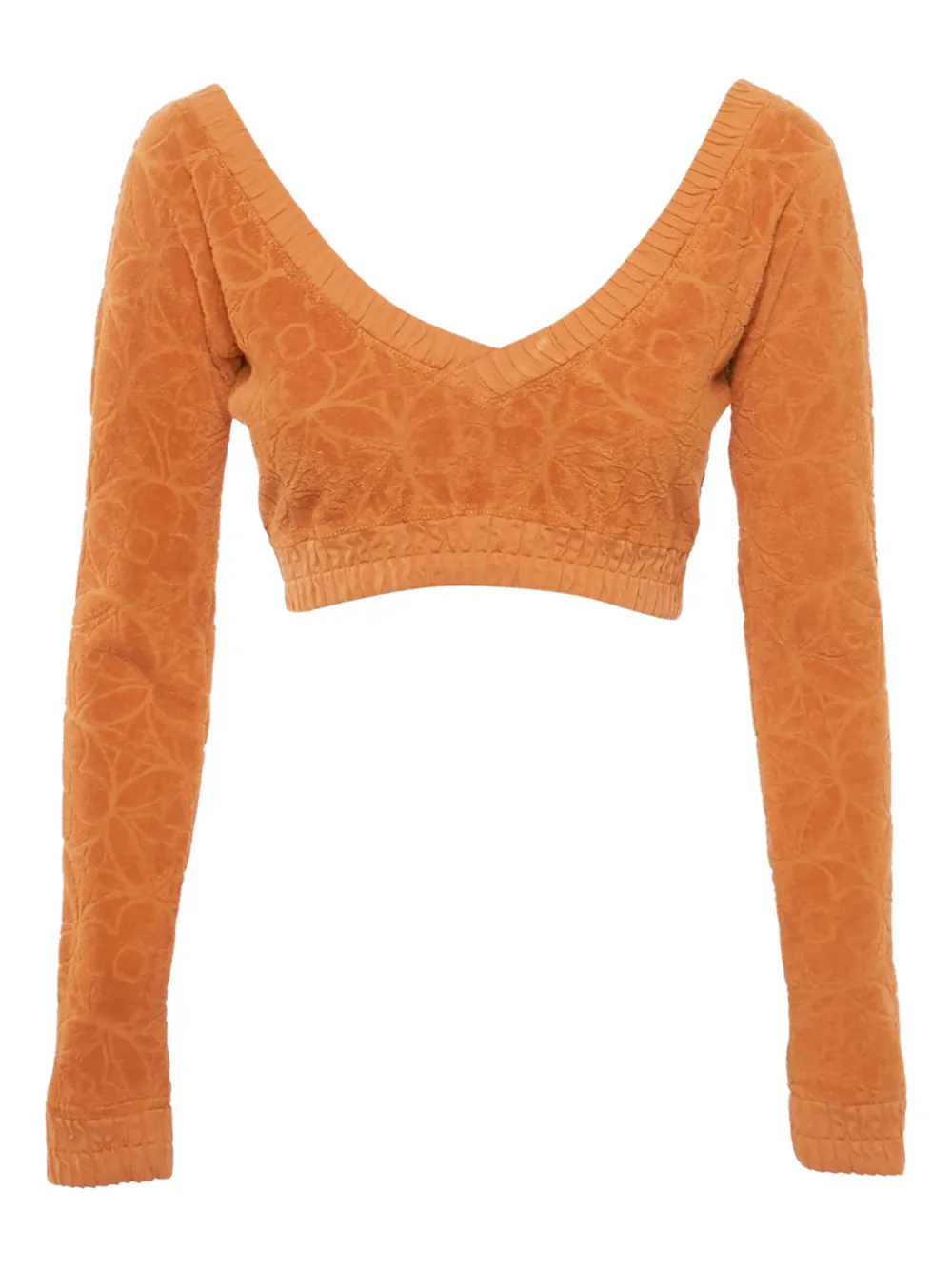 Pre-owned Louis Vuitton Terrycloth Top In Orange