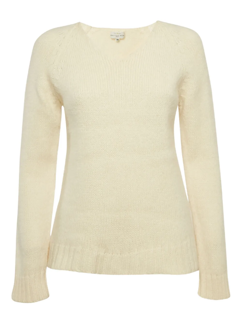 Balenciaga Pre-Owned Gerippter Pullover - Nude