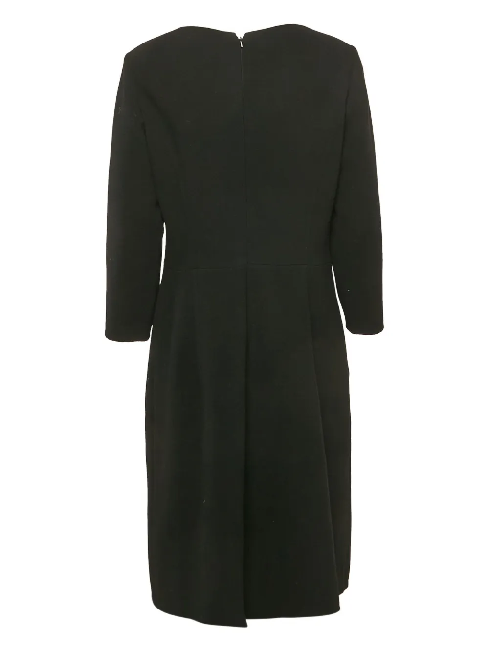 Oscar de la Renta Pre-Owned Jurk met geborduurde bloemen - Zwart