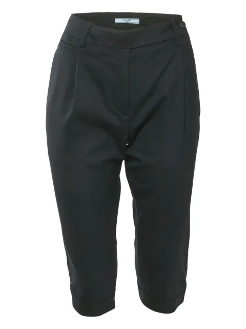 Prada Pre-Owned pleated capri trousers