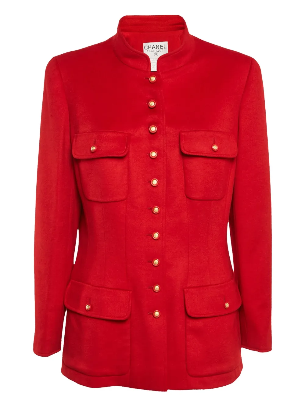 CHANEL Pre-Owned Jacke aus Kaschmir - Rot