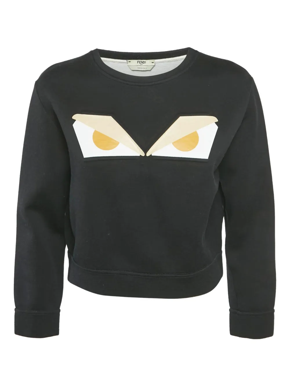 Pre-owned Fendi Monster Eyes Sweatshirt In Black